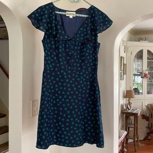 Forever 21 size small blue and green heart dress